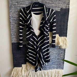 White House Black Market striped cardigan XS